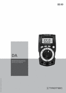 Bedienungsanleitung Digitales Multimeter BE49 (DA)