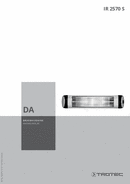 Bedienungsanleitung Infrarot Heizstrahler IR 2570 S (DA)