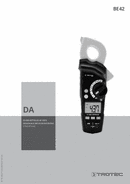 Bedienungsanleitung Stromzange BE42 (DA)