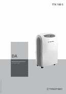 Betjeningsvejledning – Luftaffugter TTK 100 S (DA)