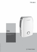 Betjeningsvejledning – Luftaffugter TTK 60 E (DA)