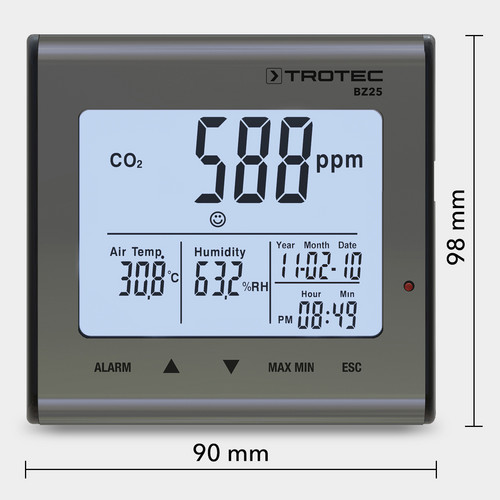 CO2-luftkvalitetsmåler BZ25