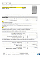 Datablad rumklimaenhed PAC 3550 PRO (INT)