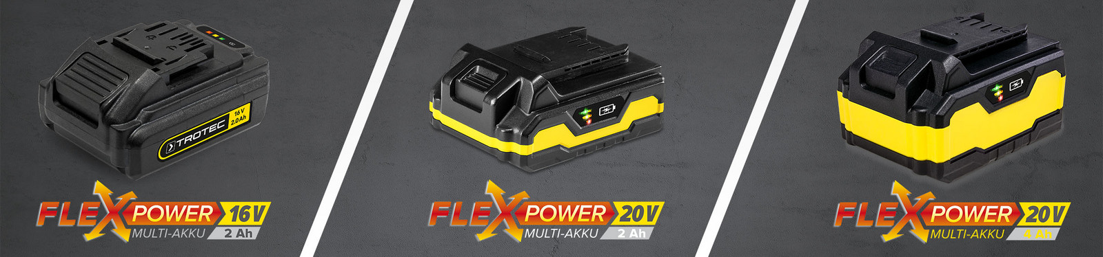 Flexpower – det innovative multibatteri-system fra Trotec