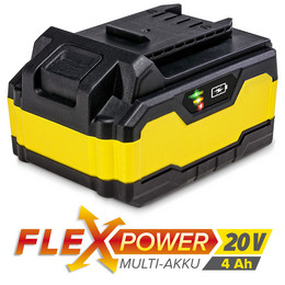 Flexpower-multibatteri 20 V, 4 Ah