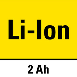 Litium-ion-batterier med 2 Ah-kapacitet