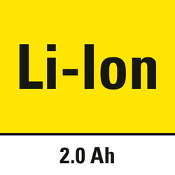 Litium-ion-batterier med 2 Ah-kapacitet