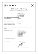 Overensstemmelseserklæring rumklimaenhed PAC 2600 S (INT)