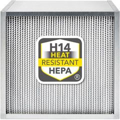Varmebestandigt H14 HEPA-filter med høj effektivitet